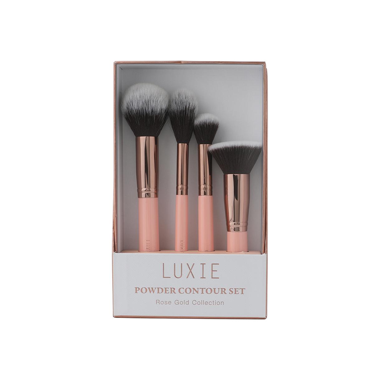 Luxie Beauty - Powder Contour 4pc Set - Rose Gold