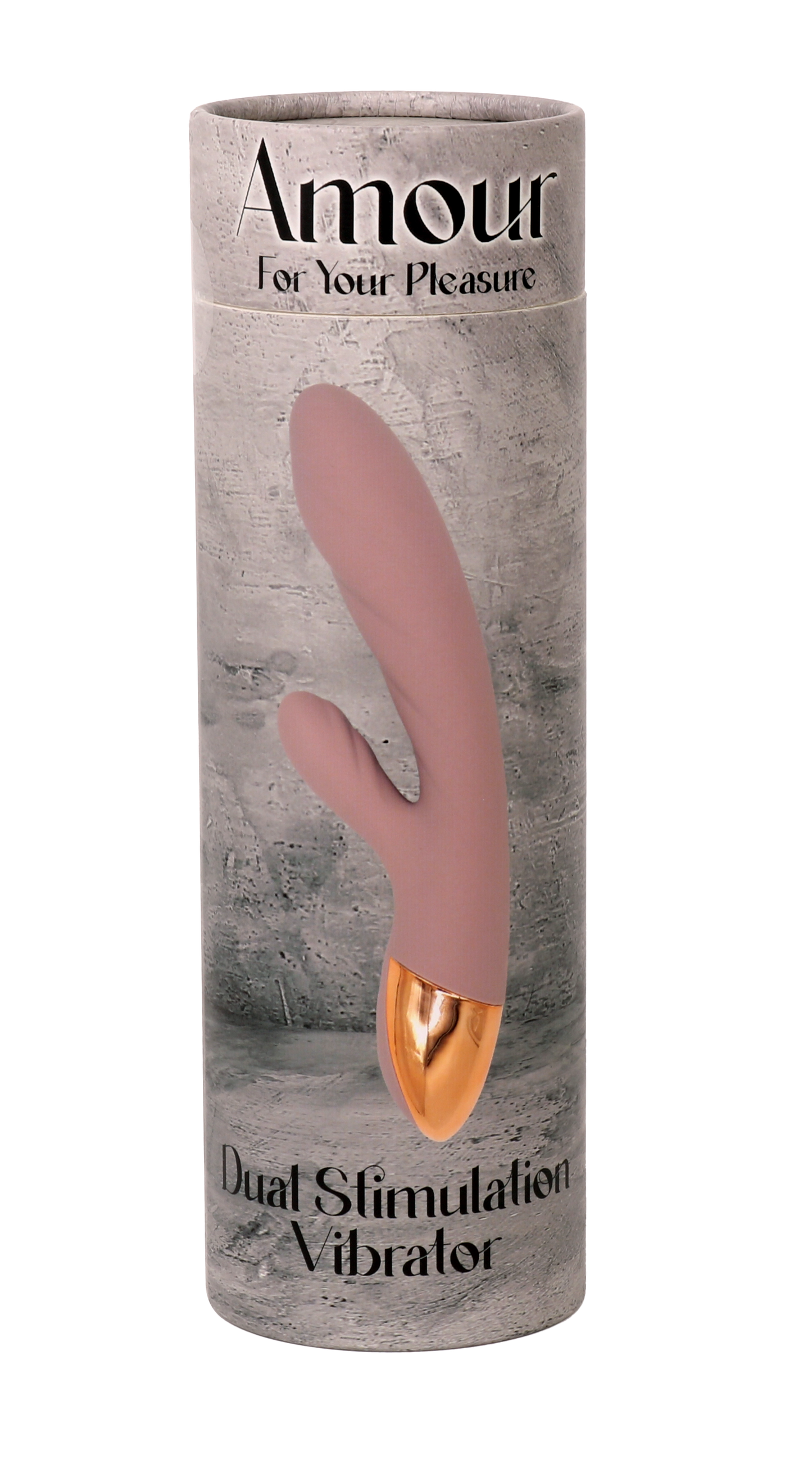 Amour - Dual Stimulation Warming Vibrator - Perfectly Nude Pink