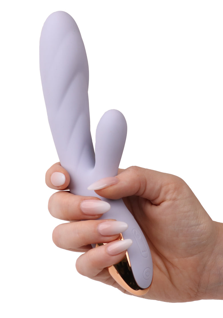 Amour - Dual Stimulation Warming Vibrator - Perfectly Nude Pink