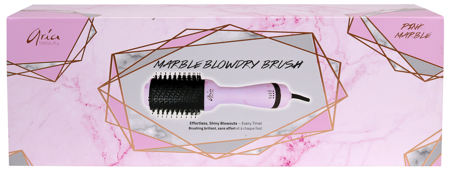 Aria - Marble Blowdry Brush - PINK