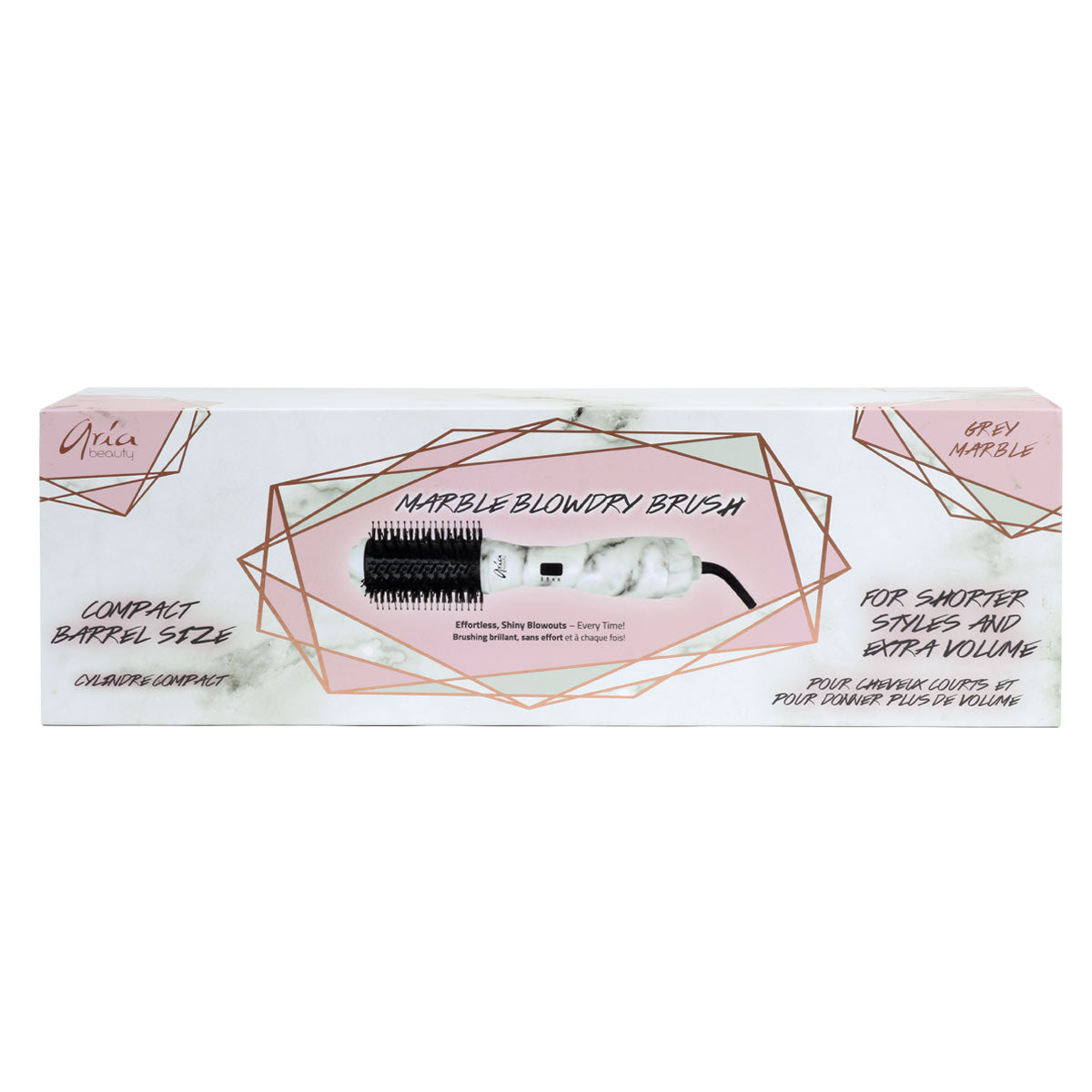 Aria - Marble Blowdry Brush - GRAY