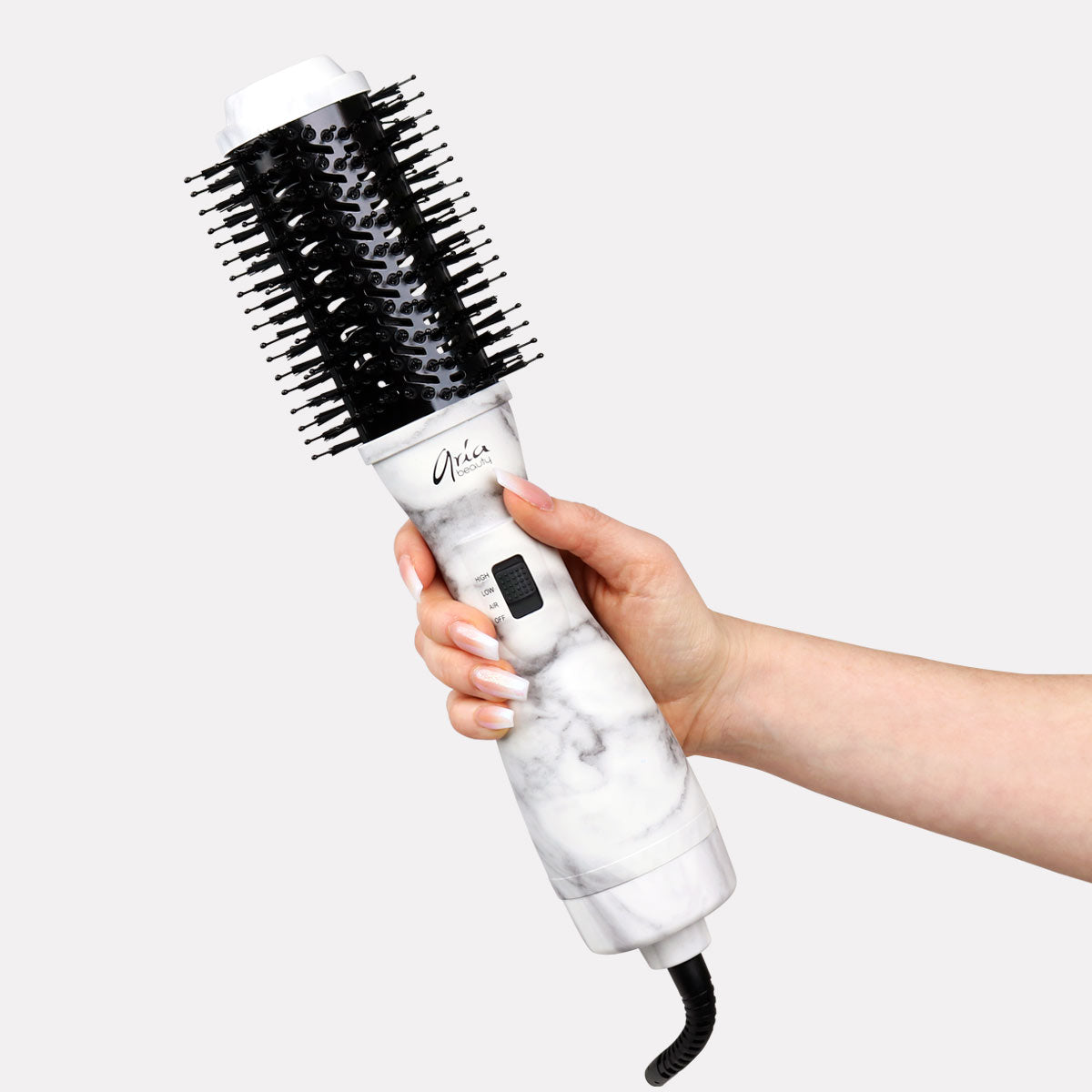 Aria - Marble Blowdry Brush - GRAY