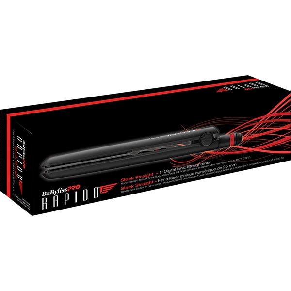 Babyliss Pro - Rapido Nano Titanium Digital Ionic Straightener 1"