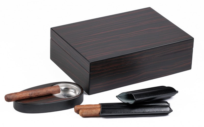 Prestige - The Manhattan Travel Humidor Case - Black