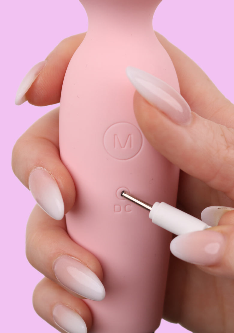 Euphoria - Compact Wand Vibrator - Pink Valentine