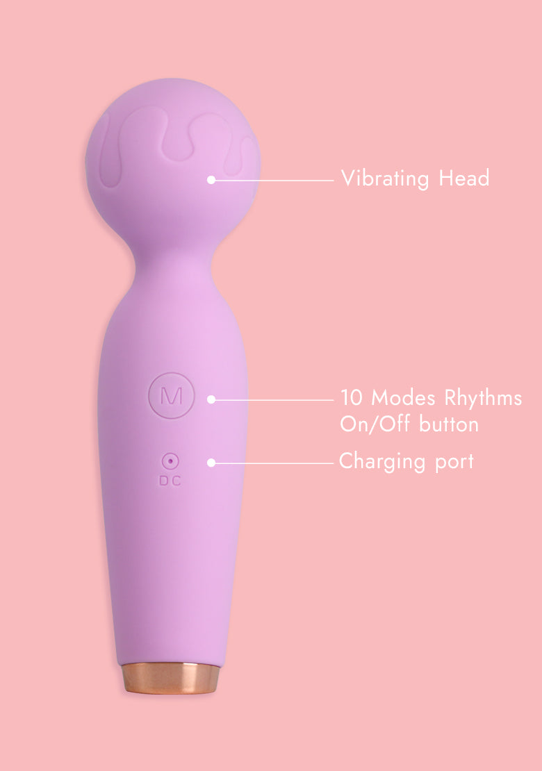 Euphoria - Compact Wand Vibrator - Lavender Dreams
