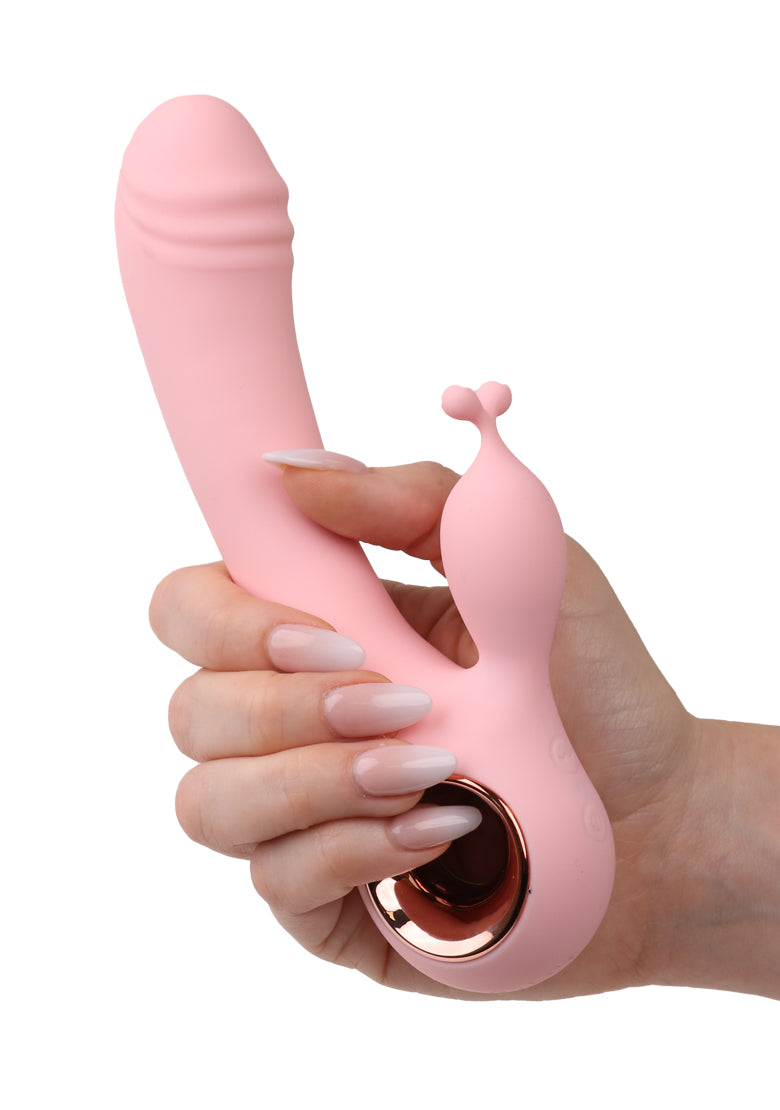 Euphoria - Dual Stimulation Vibrator - Pink Valentine