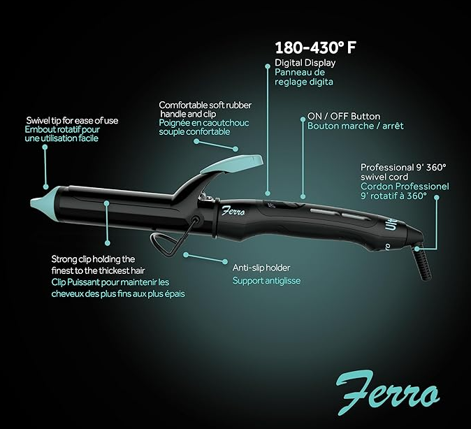 Ultimate Heat Pro Digital Ferro Curling Iron