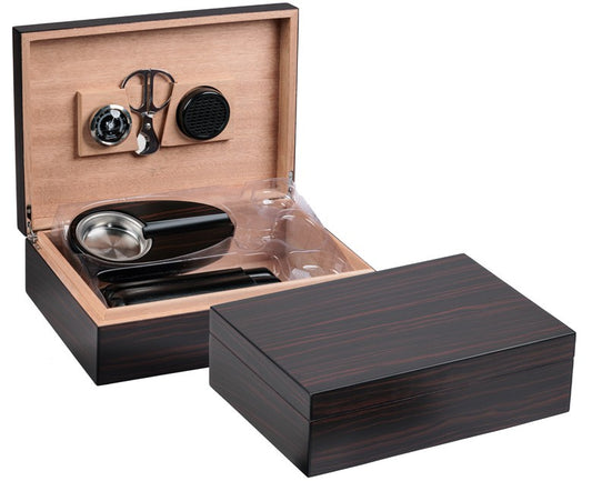 Prestige - The Manhattan Travel Humidor Case - Black