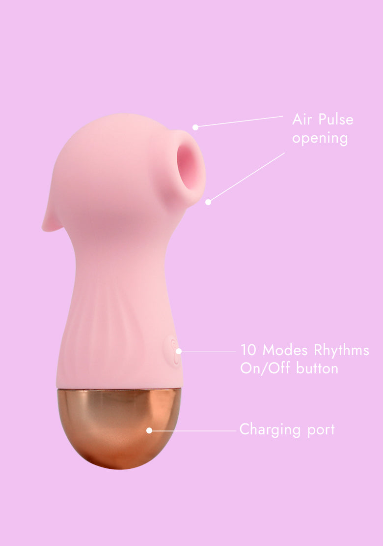 Euphoria - Air Pulse Vibrator - Pink Valentine