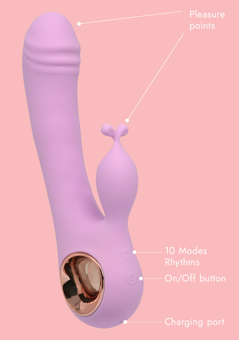 Euphoria - Dual Stimulation Vibrator - Lavender Dreams