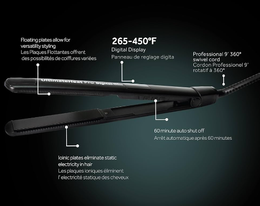 Ultimate Heat Digital Slim Pro Flat Iron - Cielo